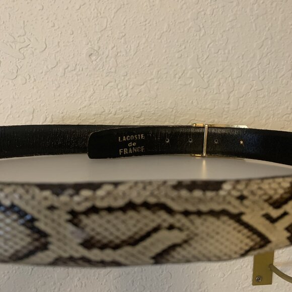 One of a Kind Vintage Lacoste Authentic Snakeskin Crocodile Belt main image 9
